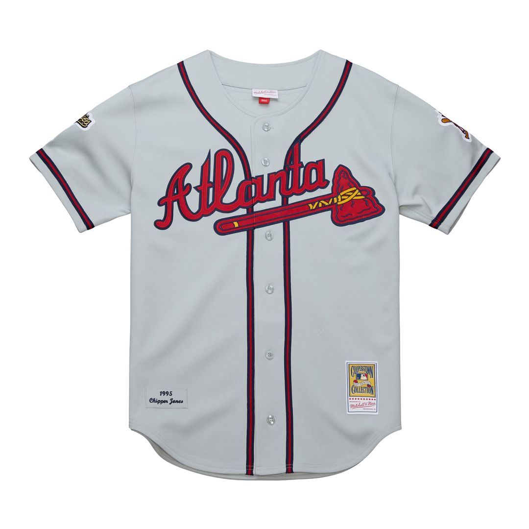 Atlanta Braves Mitchell & Ness Authentic Jersey Gray