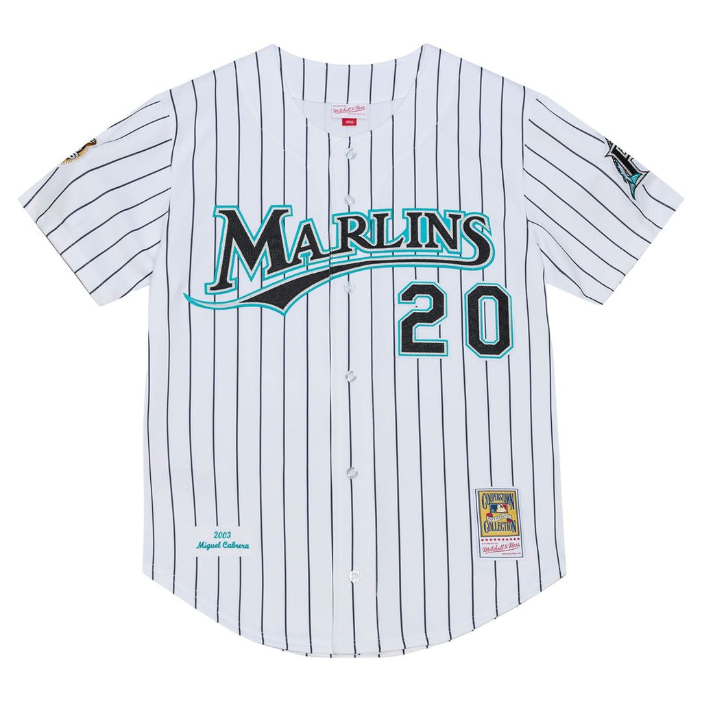 Florida Marlins Mitchell & Ness Authentic Jersey White
