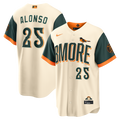 Baltimore Orioles Nike Cream MLB baseball jersey