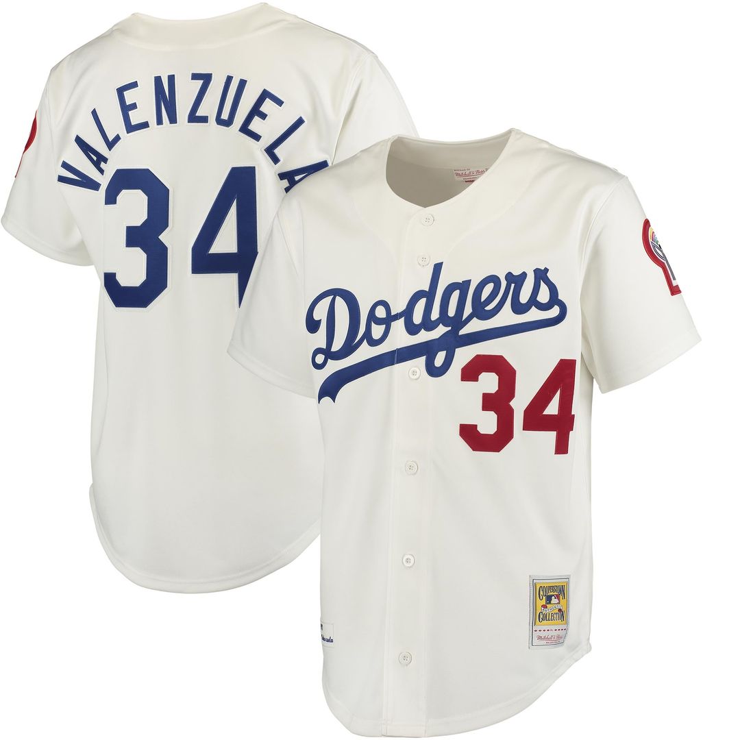 Los Angeles Dodgers Mitchell & Ness Authentic Jersey Gray