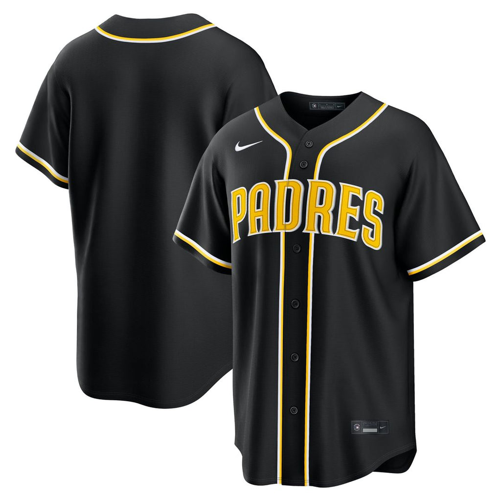 San Diego Padres Nike Black Replica MLB baseball jersey