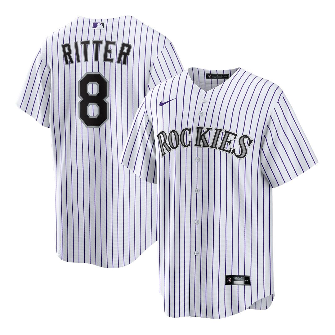 Colorado Rockies Nike White Replica MLB baseball jersey
