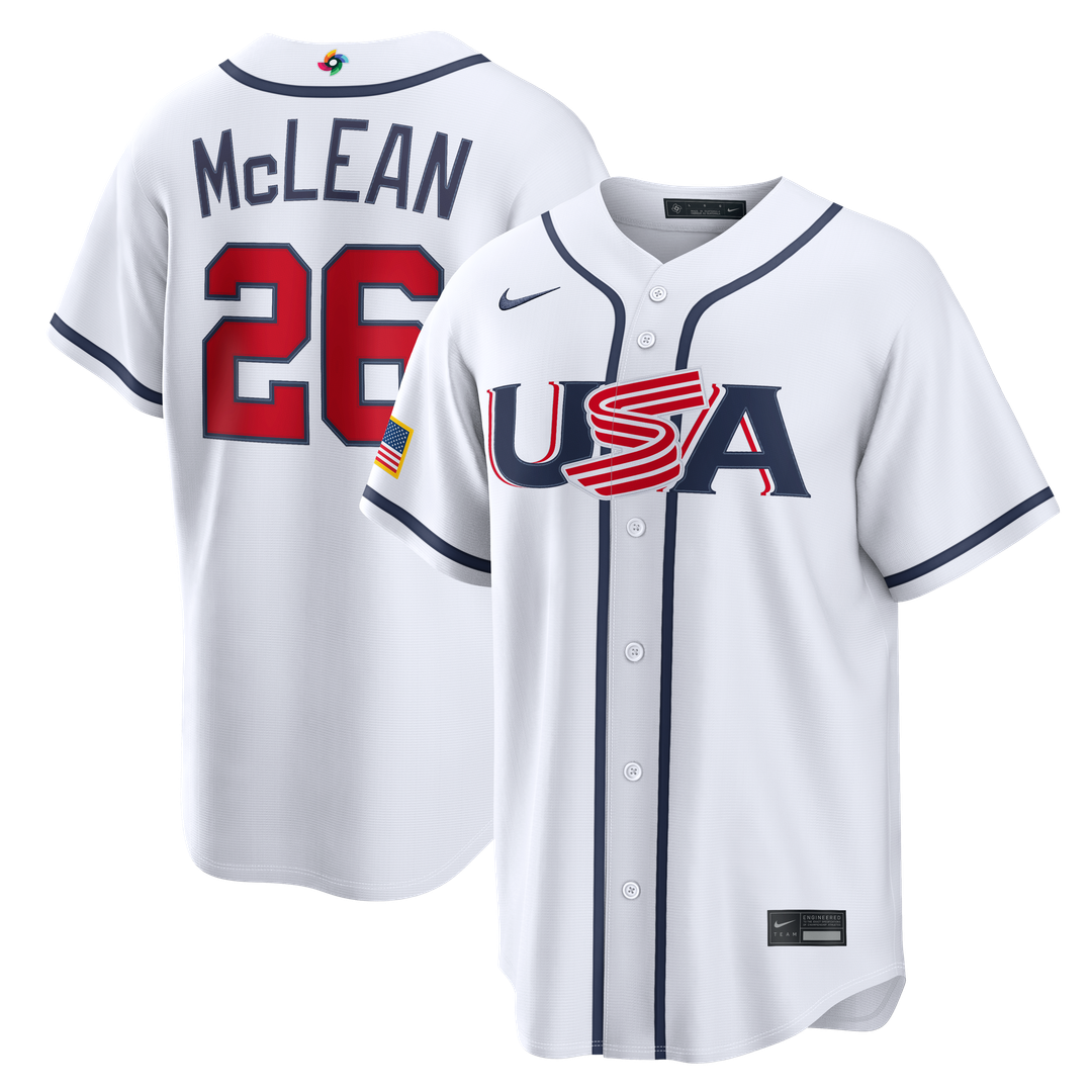 USA Baseball Nike White MLB baseball jersey