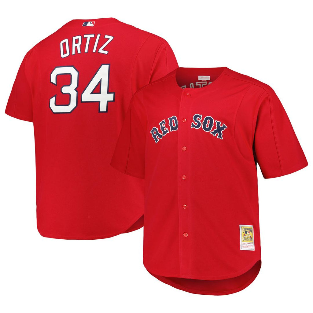 Boston Red Sox Mitchell & Ness Red Authentic MLB baseball jersey