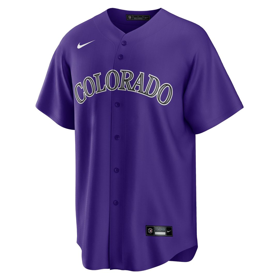 Colorado Rockies Nike Replica Jersey Purple