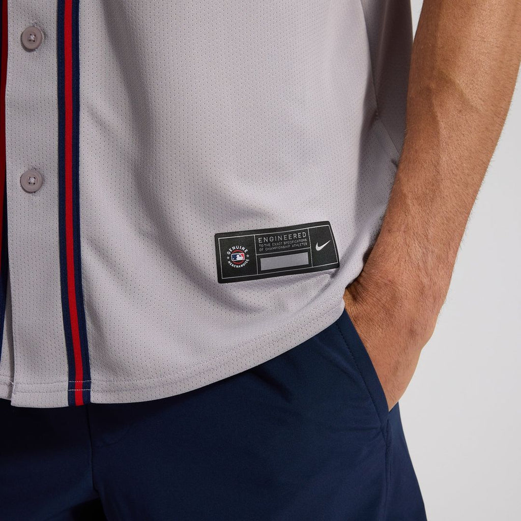 Atlanta Braves Nike Jersey Gray