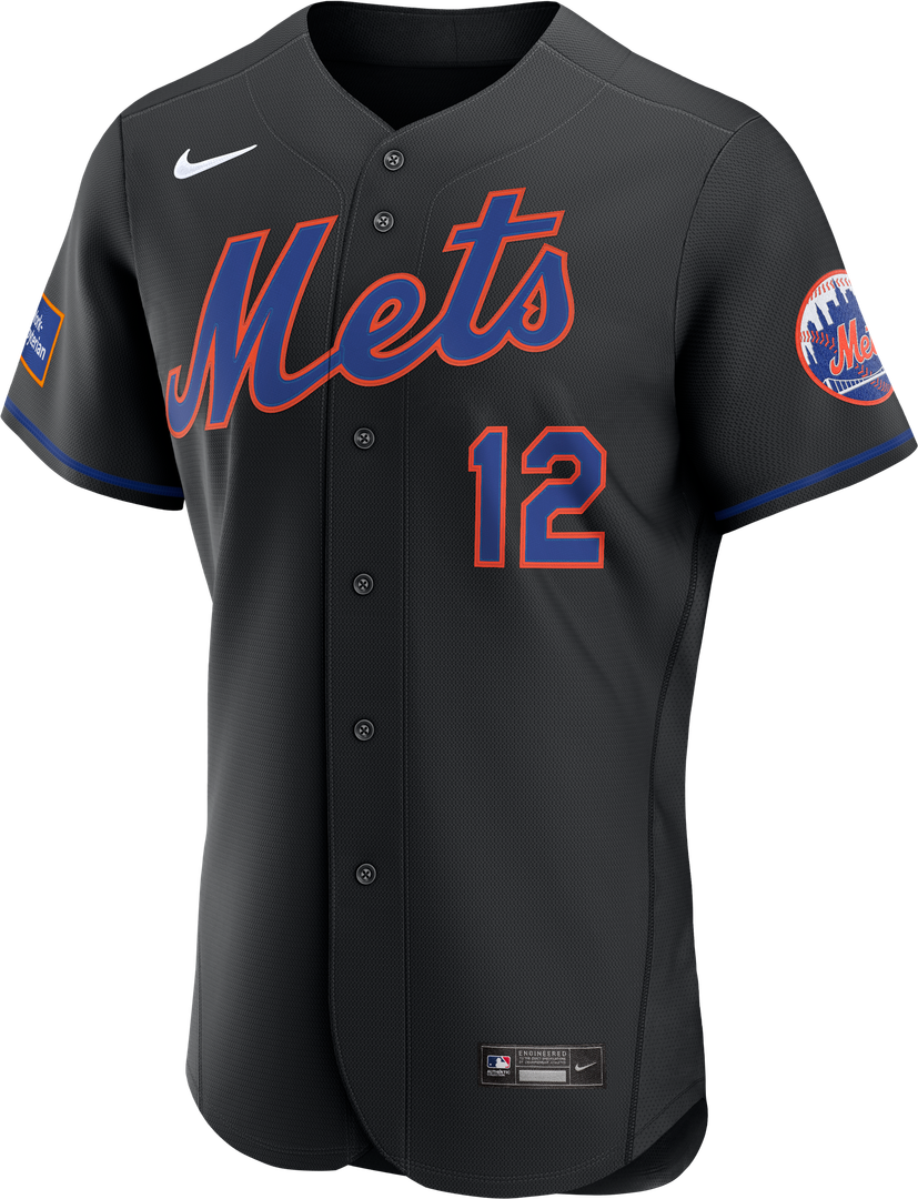 New York Mets Nike Authentic Jersey Black