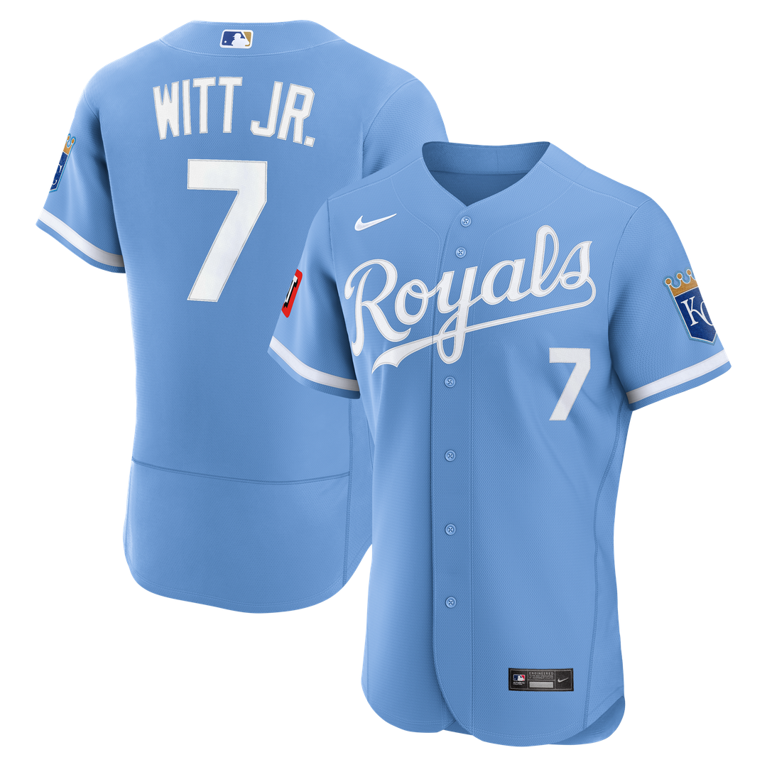 Kansas City Royals Nike Blue Authentic MLB baseball jersey