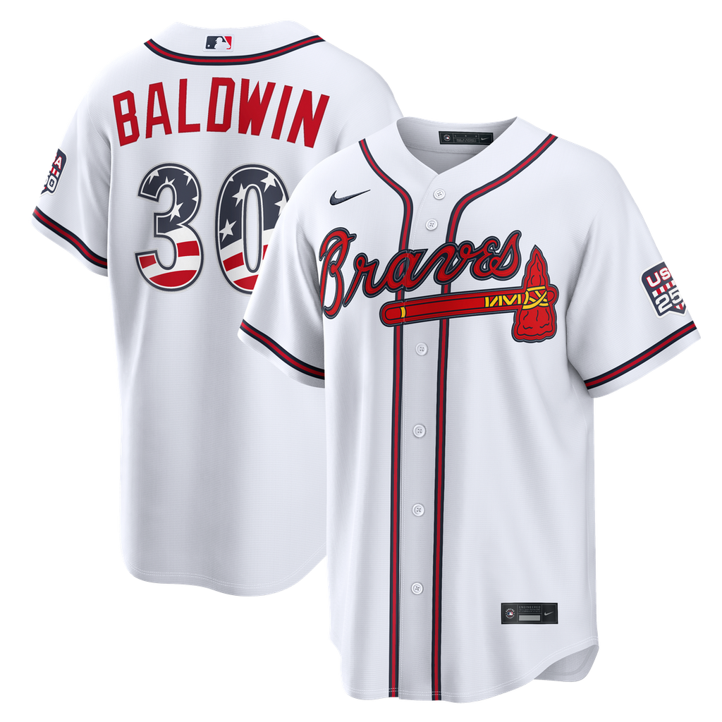 Atlanta Braves Nike White MLB baseball jersey
