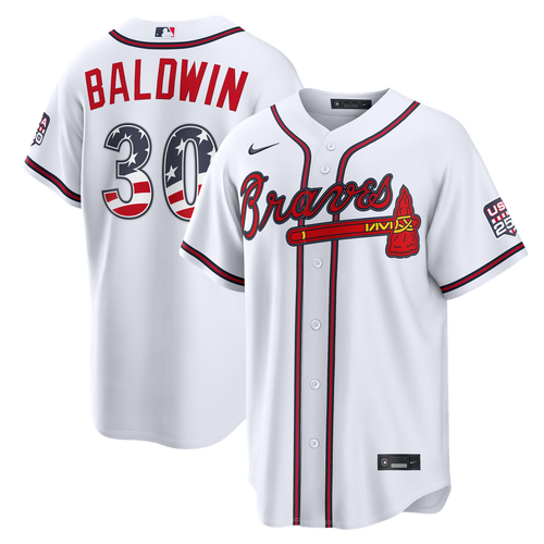 Atlanta Braves Nike White MLB baseball jersey