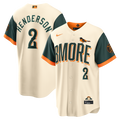 Baltimore Orioles Nike Cream MLB baseball jersey