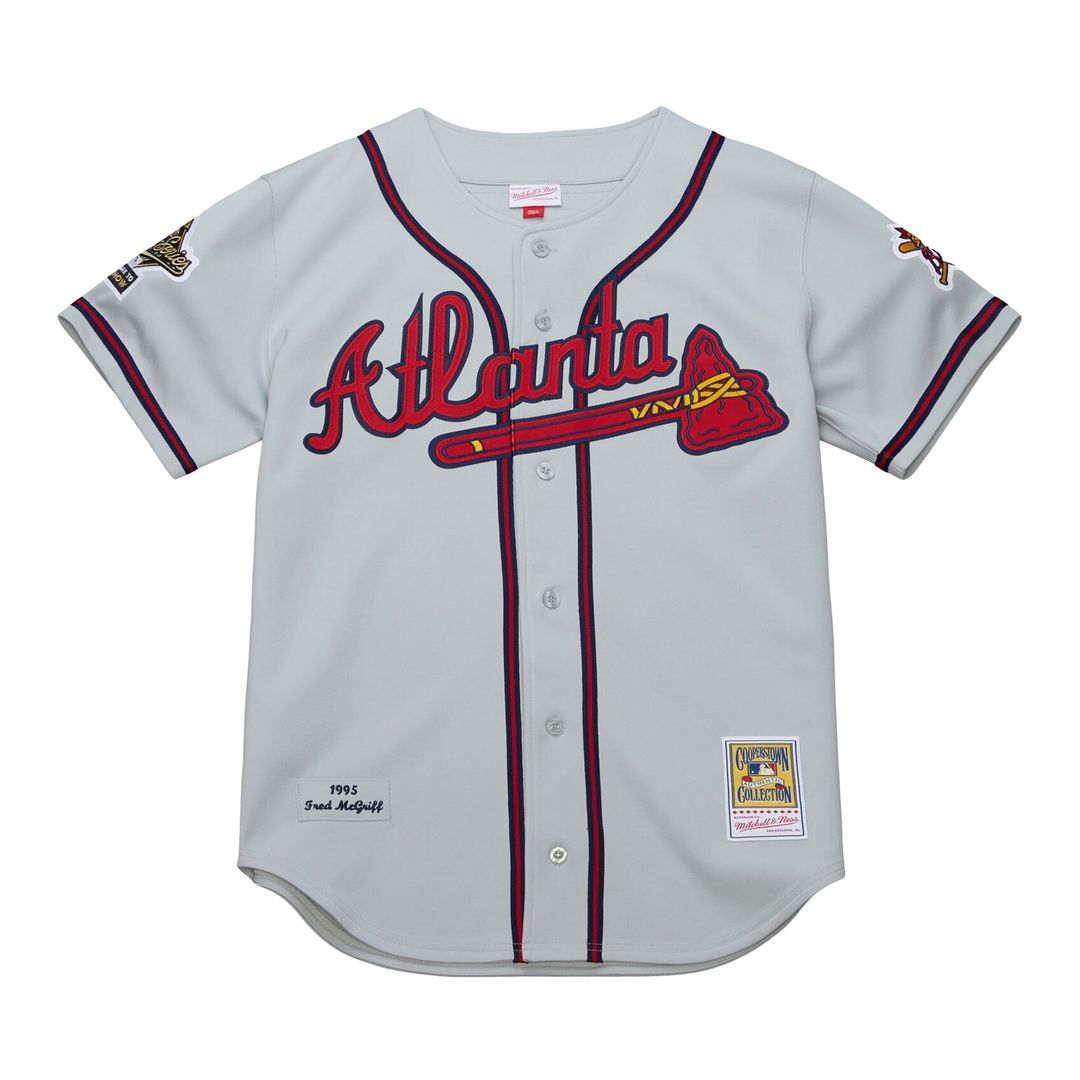 Atlanta Braves Mitchell & Ness Authentic Jersey Gray