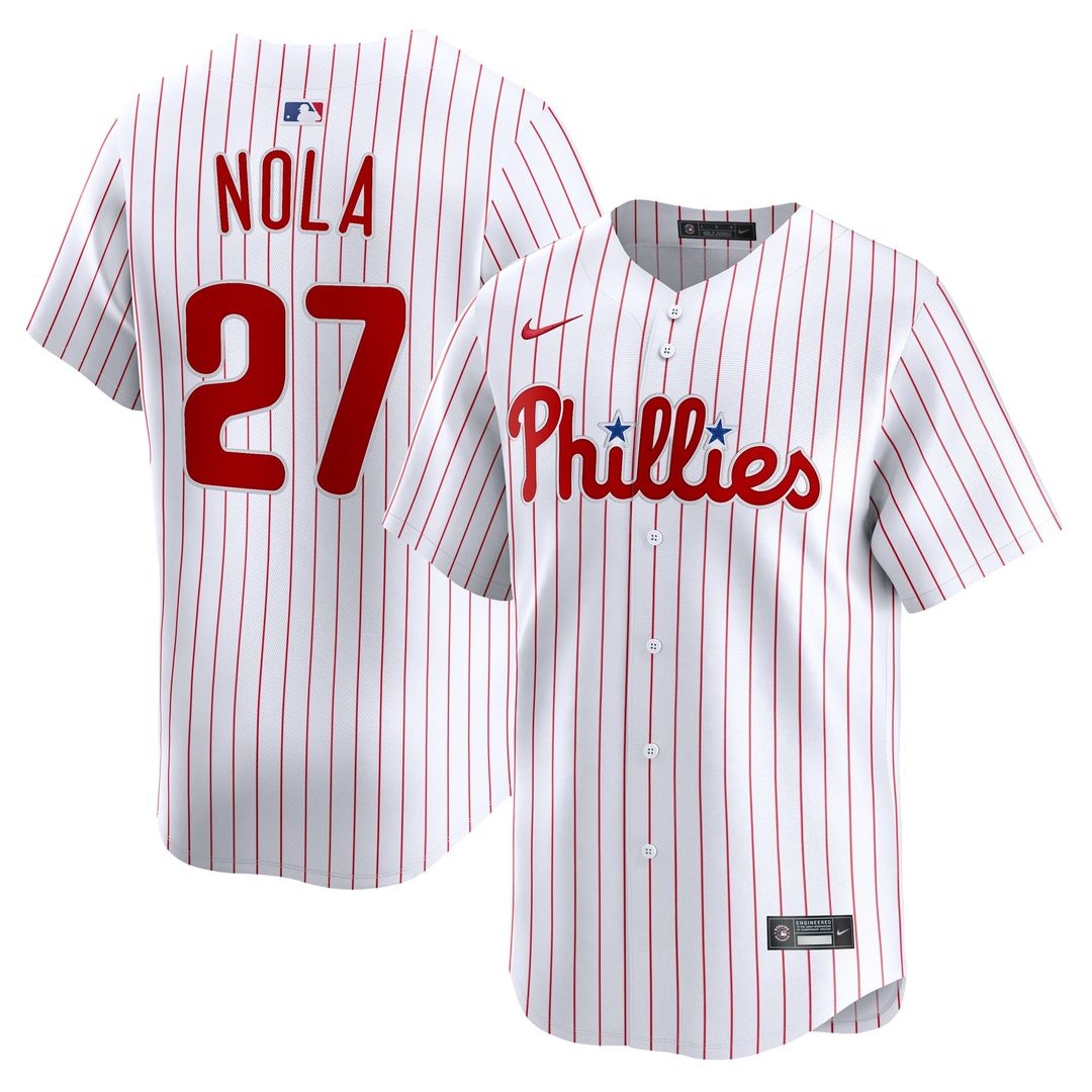 Philadelphia Phillies Nike White Authentic MLB baseball jersey