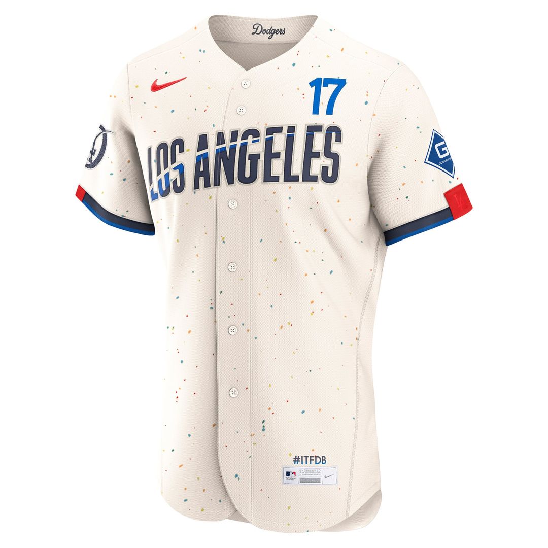 Los Angeles Dodgers Nike Authentic Jersey Cream