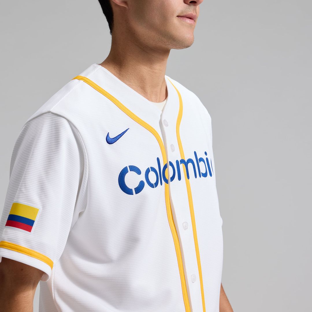 Colombia Baseball Nike Jersey White