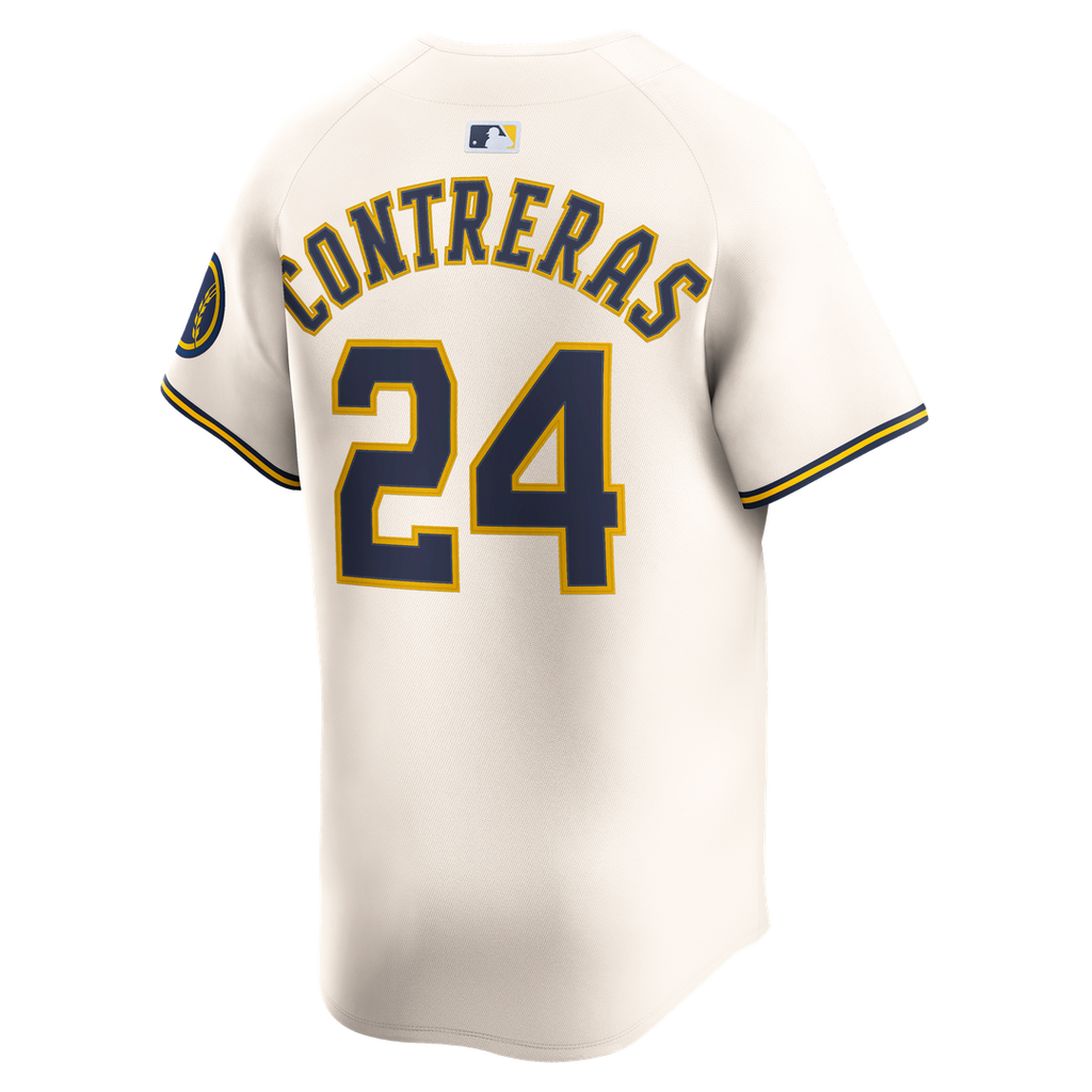 Milwaukee Brewers Nike Authentic Jersey Cream