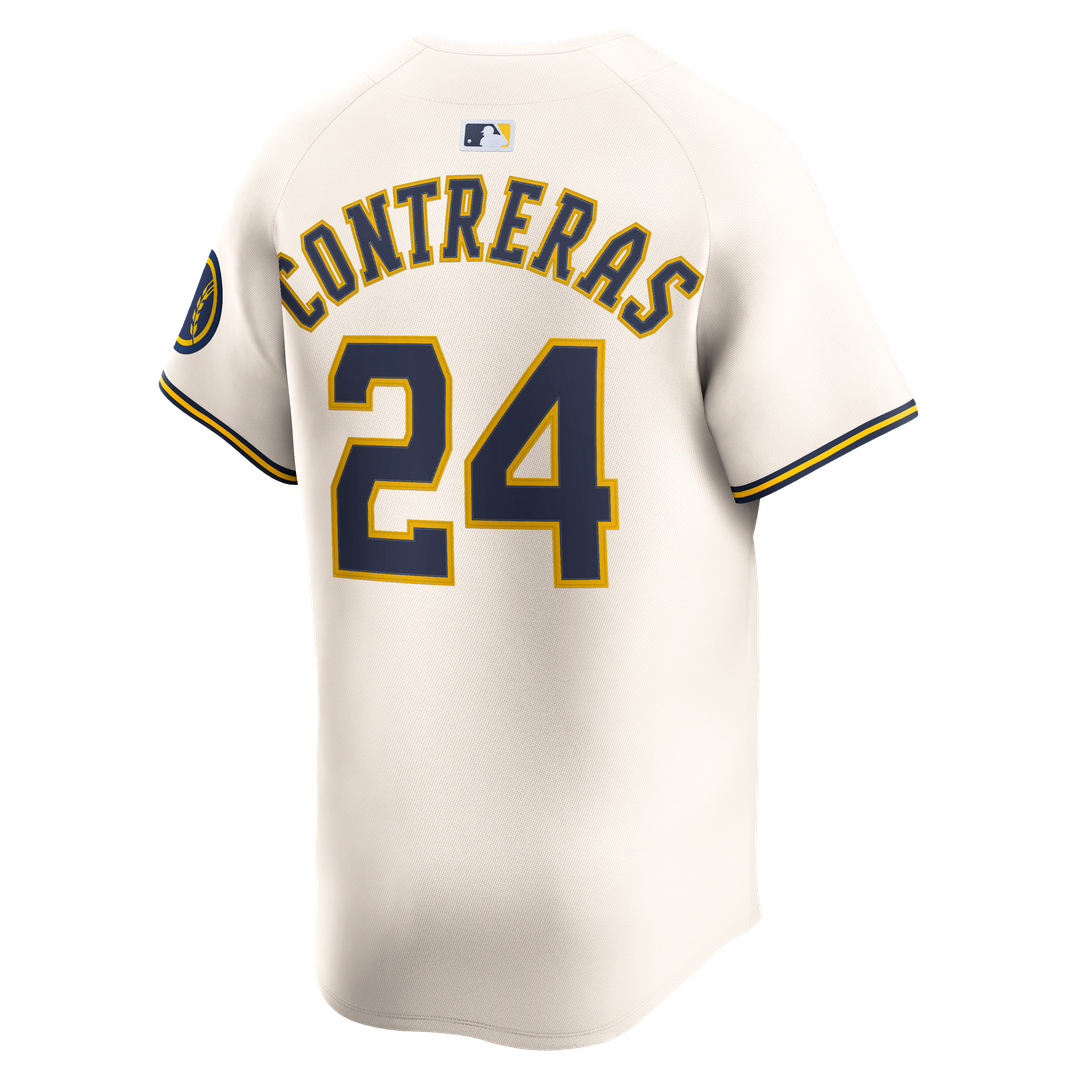 Milwaukee Brewers Nike Authentic Jersey Cream