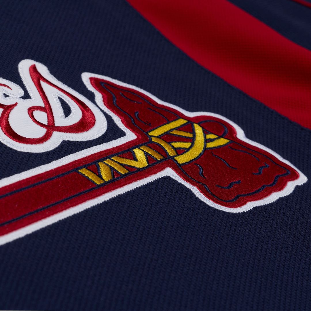 Atlanta Braves Mitchell & Ness Authentic Jersey Navy