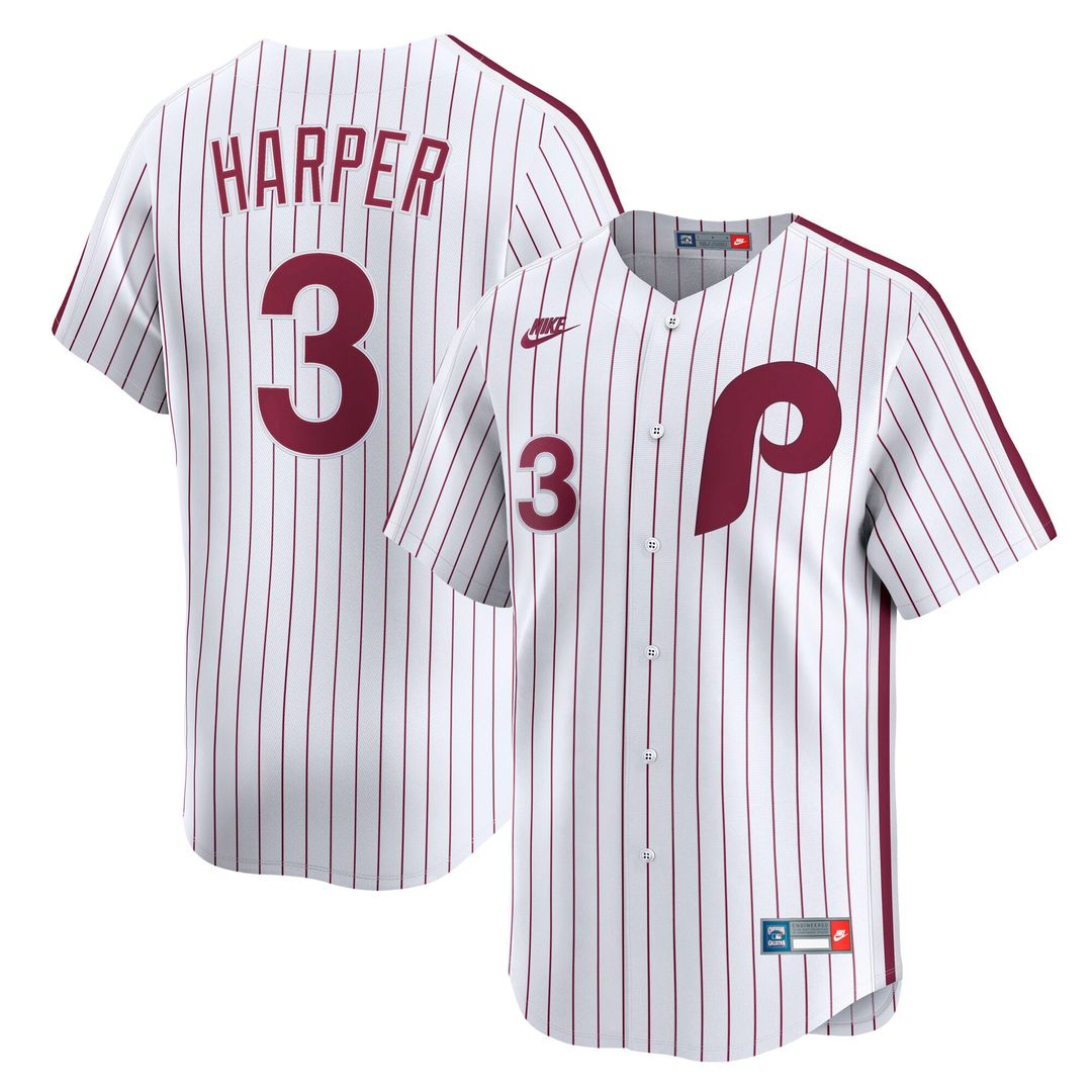 Philadelphia Phillies Nike White MLB baseball jersey