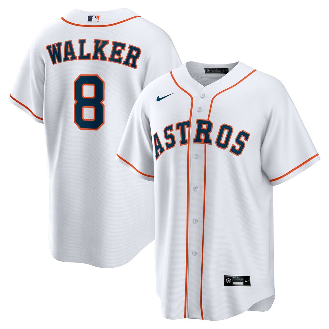 Houston Astros Nike White Replica MLB baseball jersey