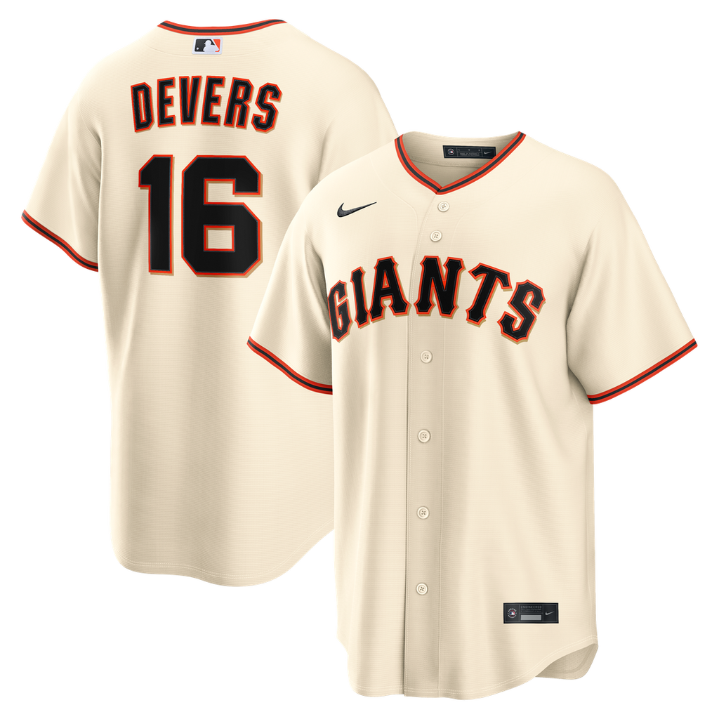 San Francisco Giants Nike Cream Replica MLB baseball jersey