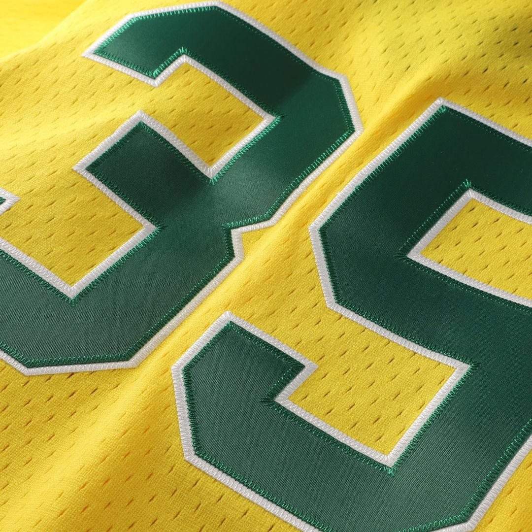 Athletics Mitchell & Ness Authentic Jersey Yellow