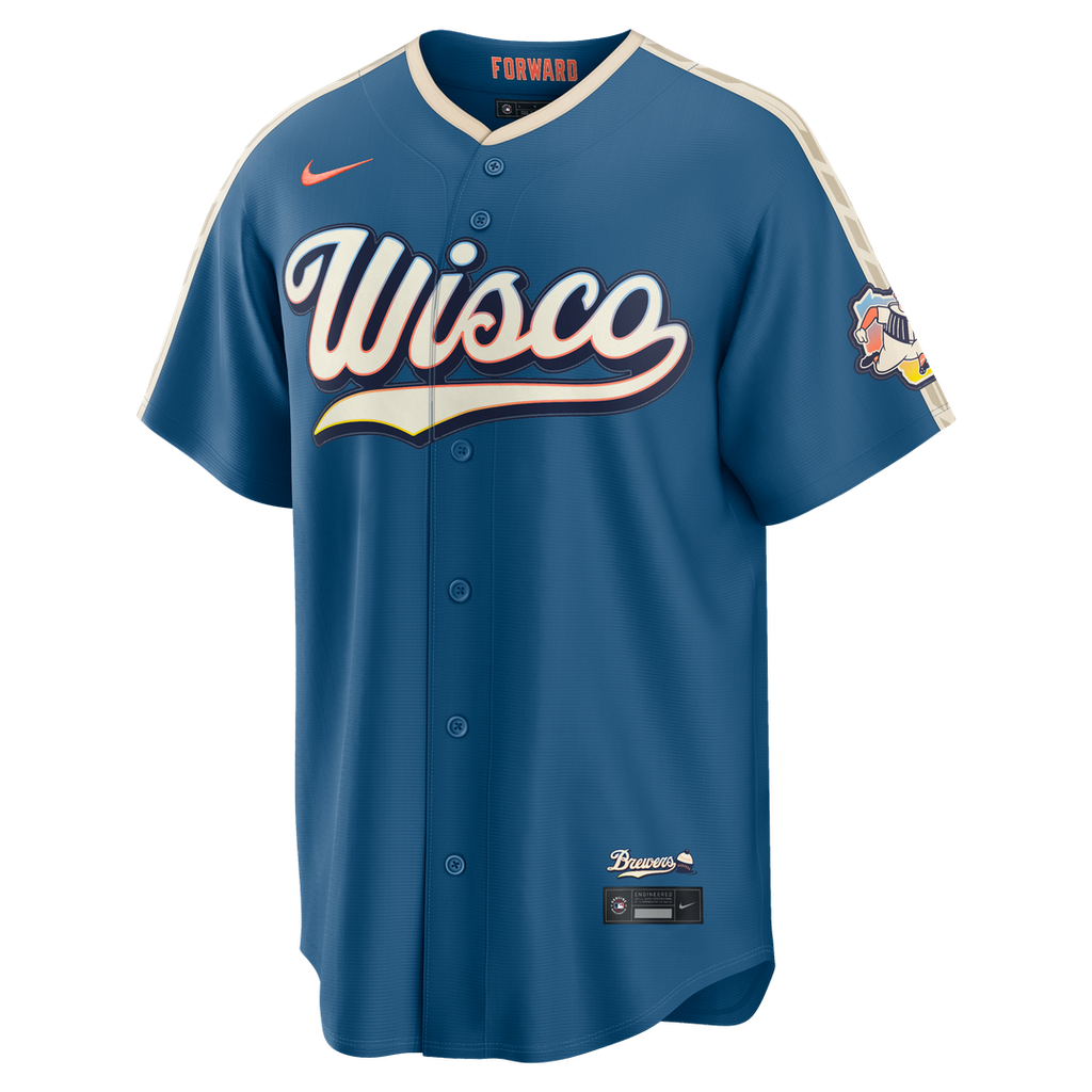 Milwaukee Brewers Nike Jersey Blue