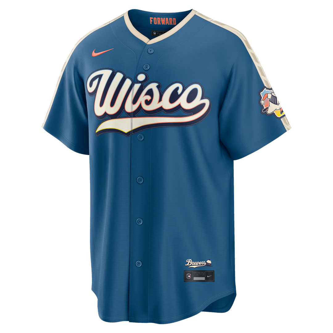 Milwaukee Brewers Nike Jersey Blue