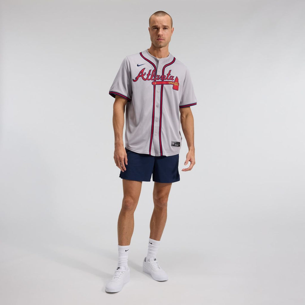 Atlanta Braves Nike Jersey Gray