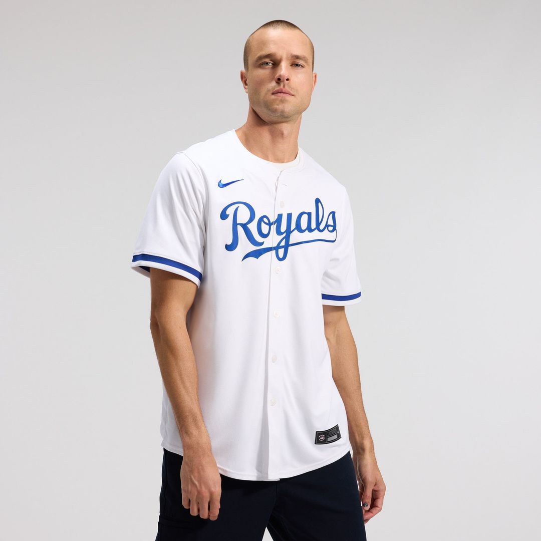 Kansas City Royals Nike White Authentic MLB baseball jersey