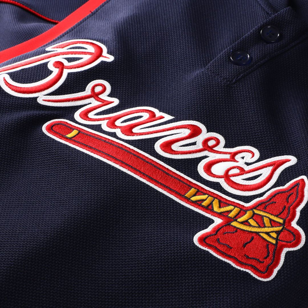 Atlanta Braves Mitchell & Ness Authentic Jersey Navy