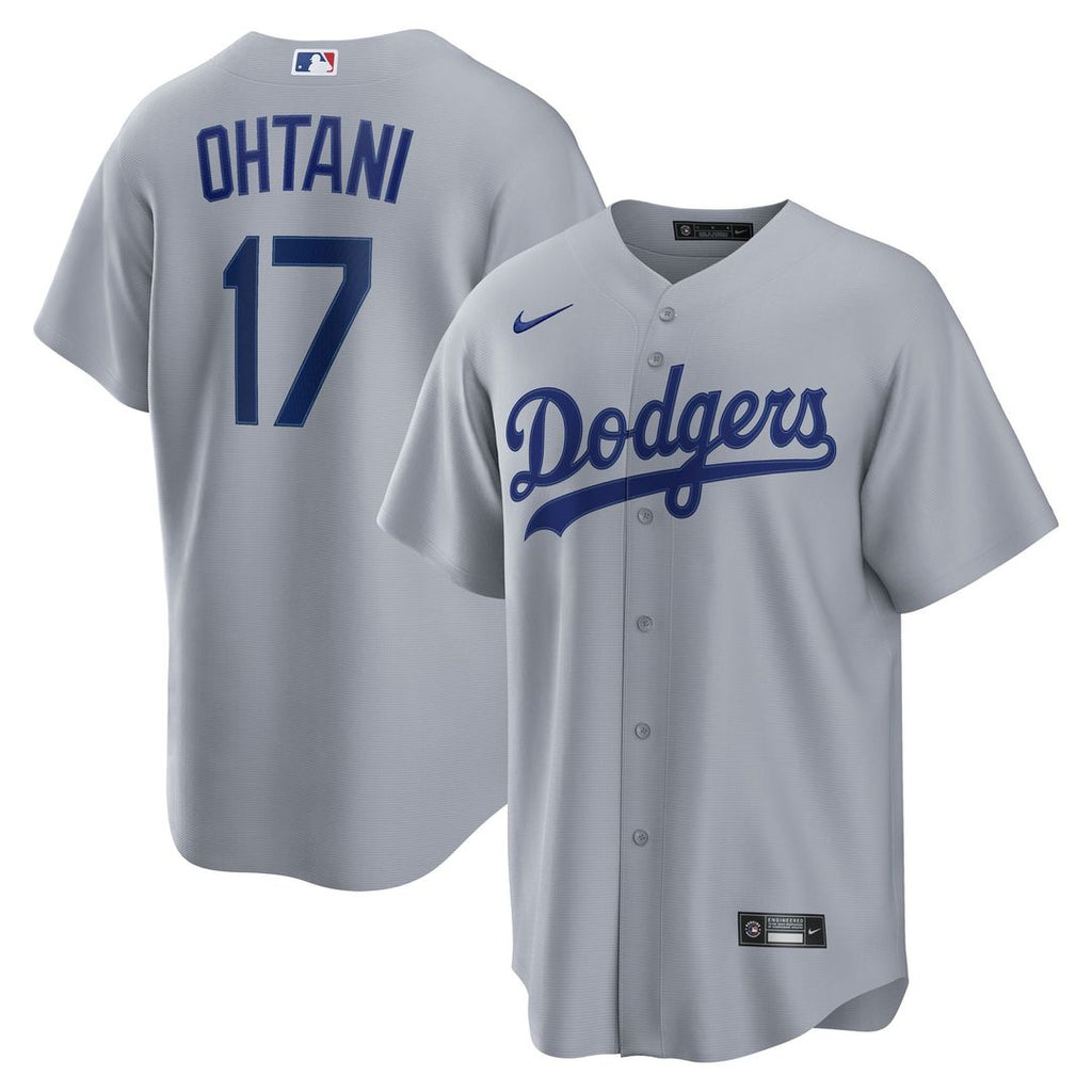 Los Angeles Dodgers Nike Replica Jersey Gray