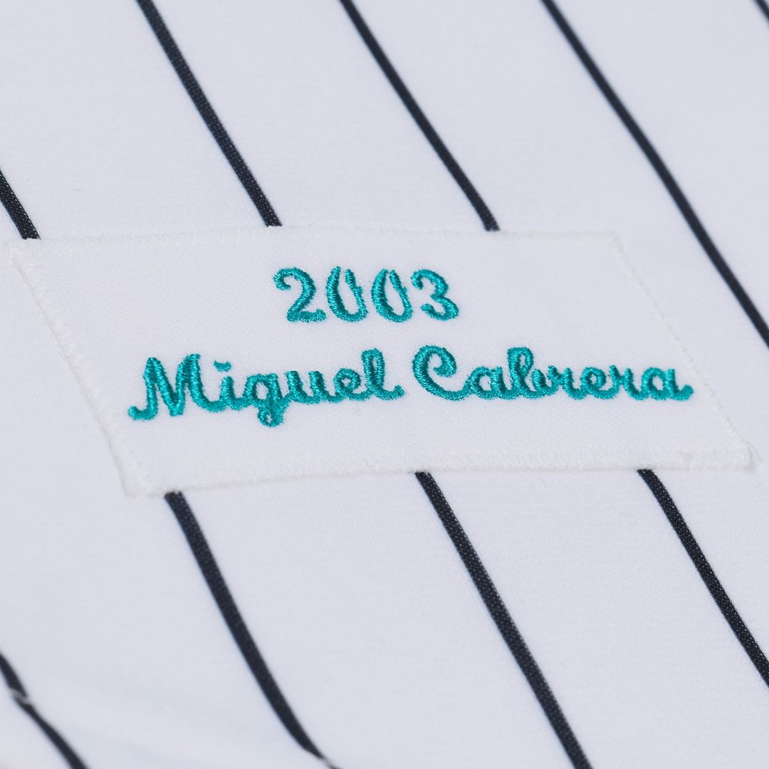 Florida Marlins Mitchell & Ness Authentic Jersey White