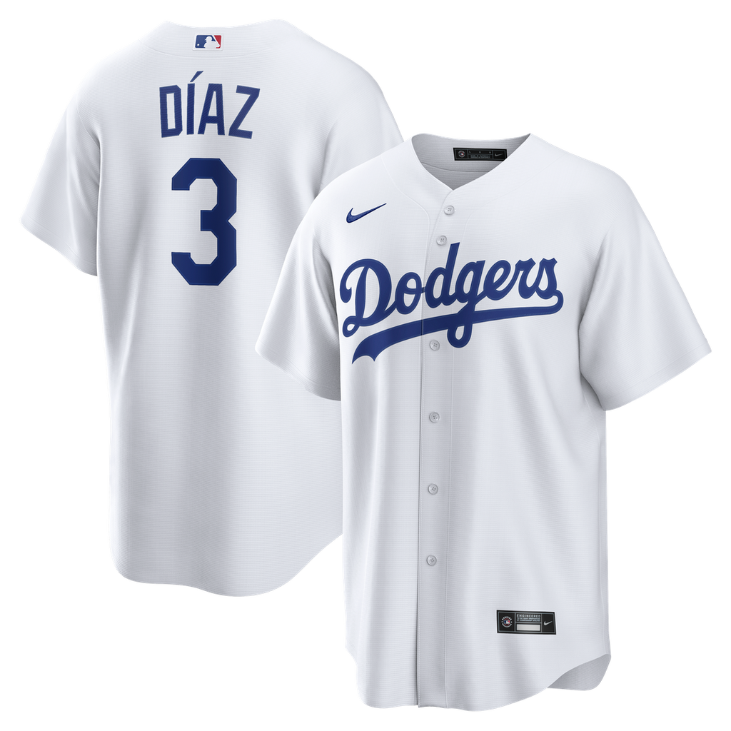 Los Angeles Dodgers Nike White Replica MLB baseball jersey