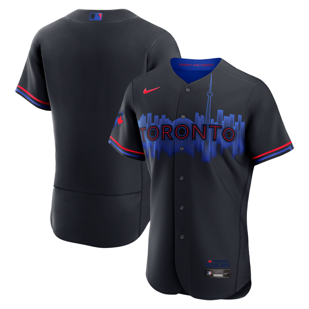 Toronto Blue Jays Nike Blue Authentic MLB baseball jersey