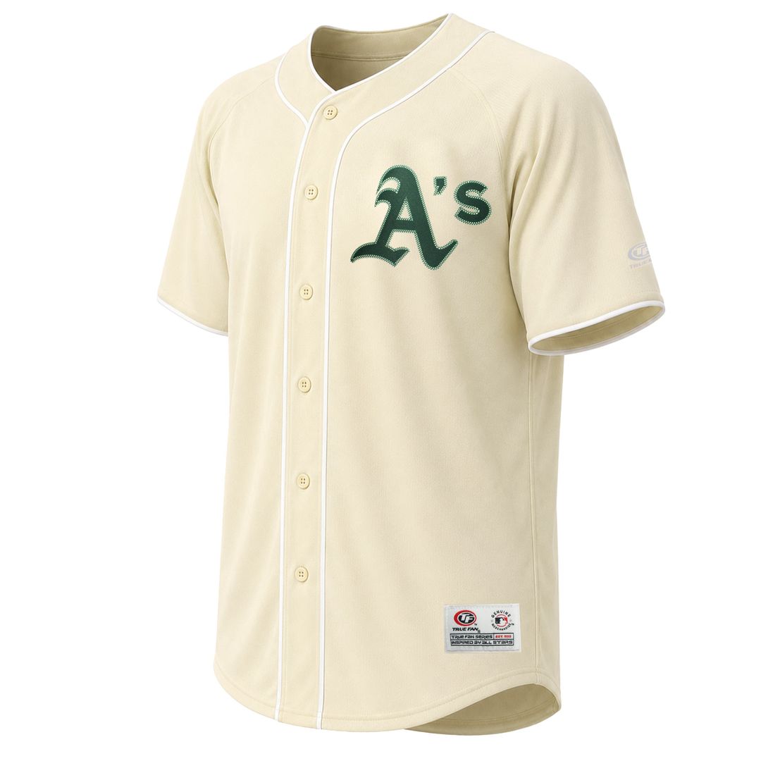 Athletics Stitches Authentic Jersey Cream
