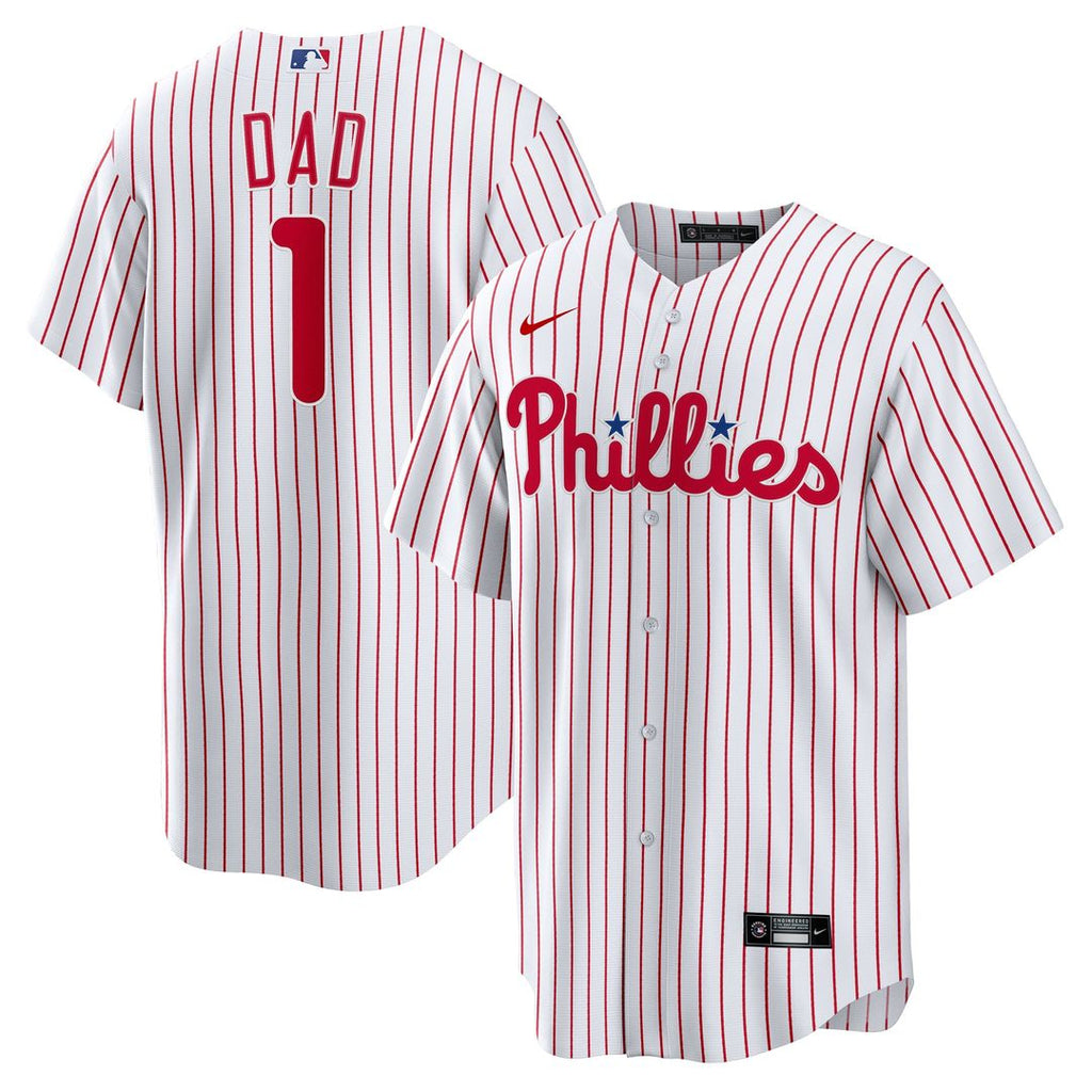 Philadelphia Phillies Nike White Replica MLB baseball jersey