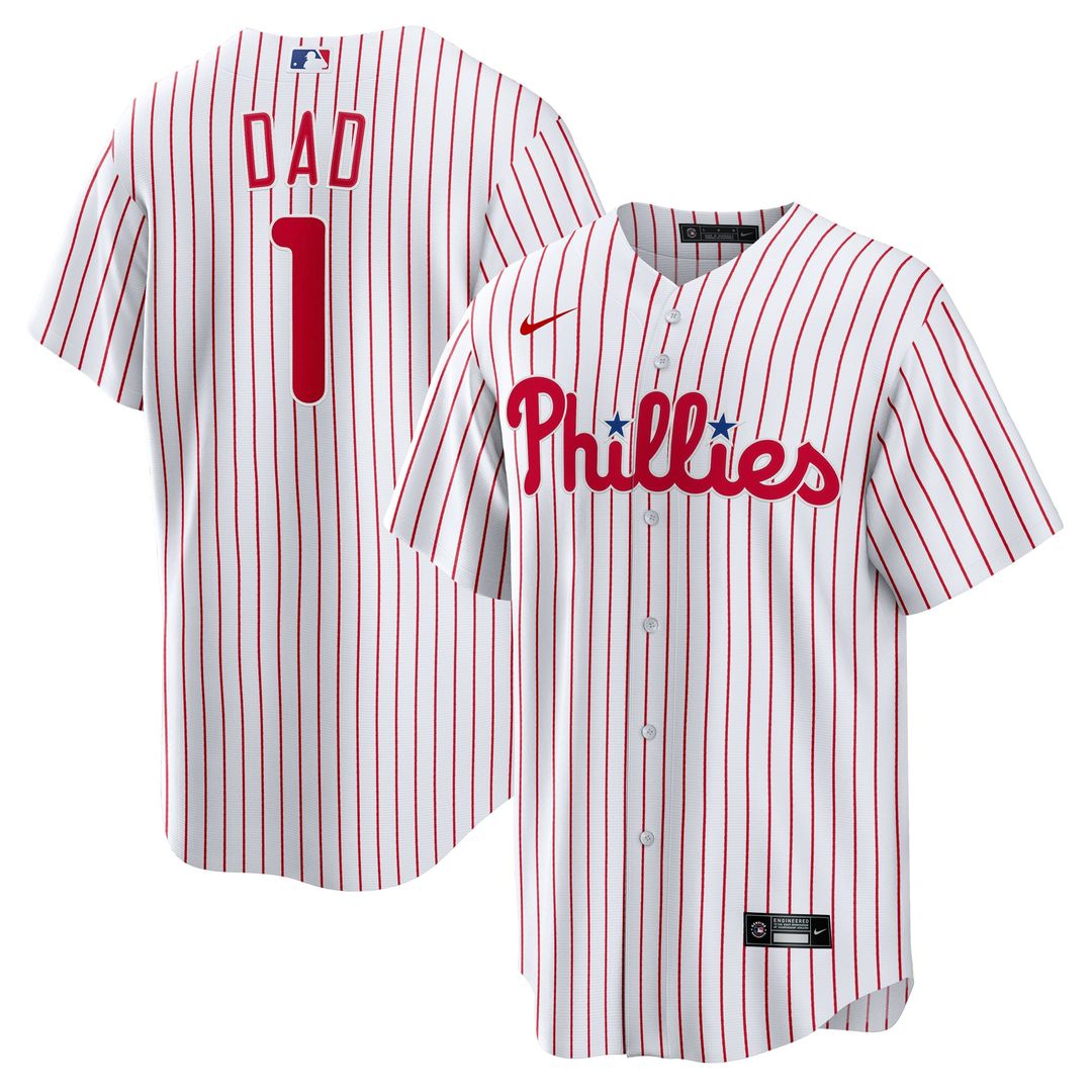 Philadelphia Phillies Nike White Replica MLB baseball jersey