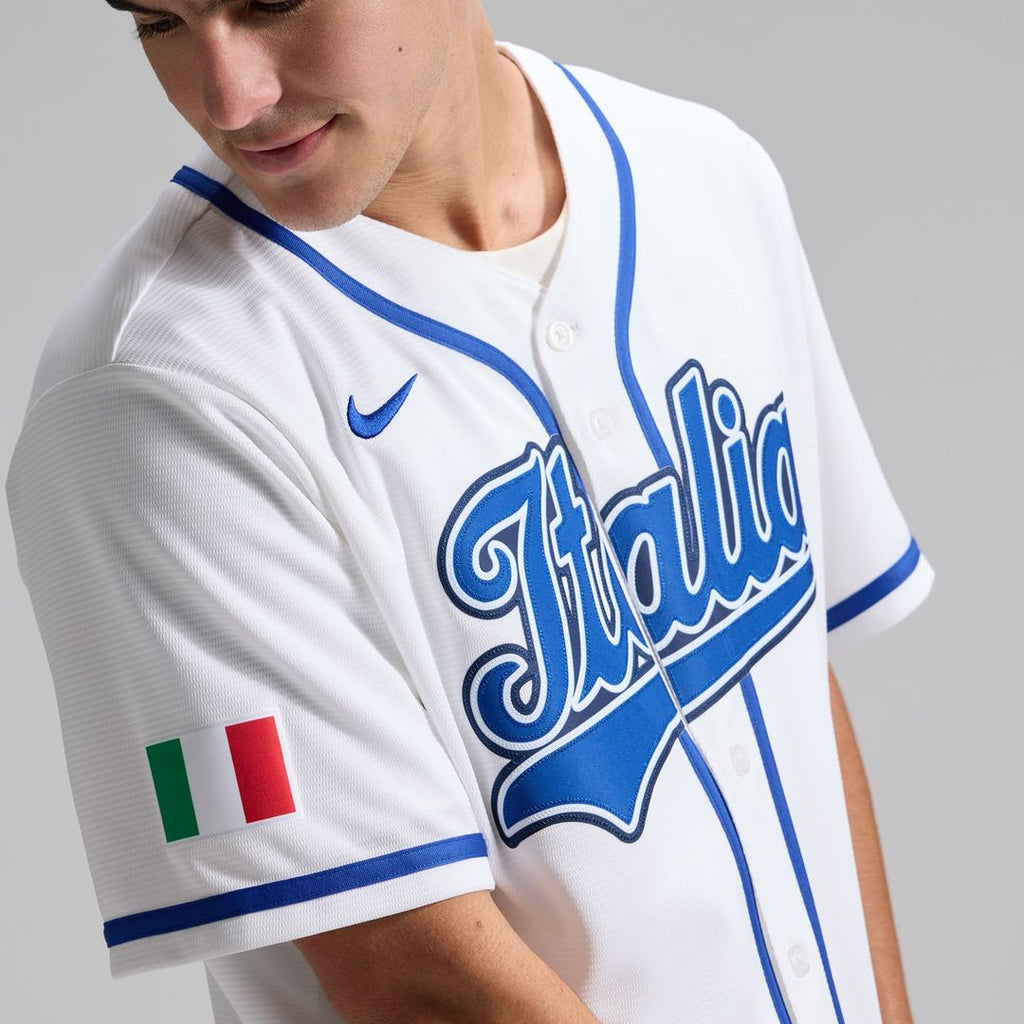 Italy Baseball Nike Jersey White