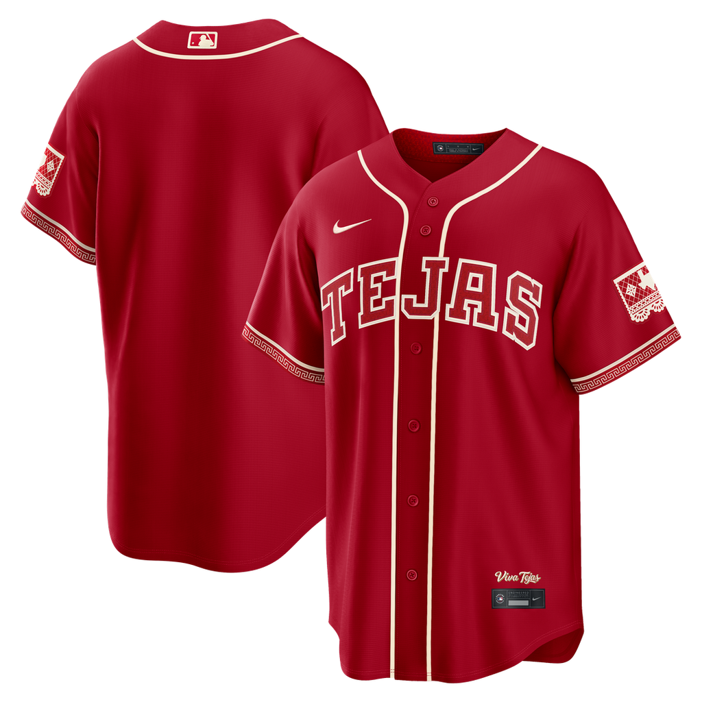 Texas Rangers Nike Red MLB baseball jersey