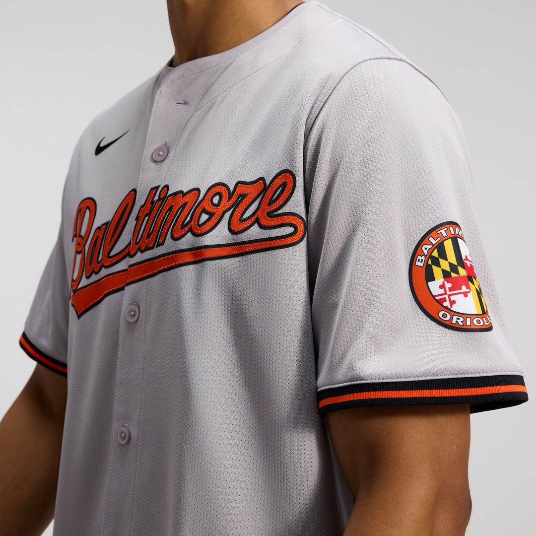 Baltimore Orioles Nike Authentic Jersey Gray