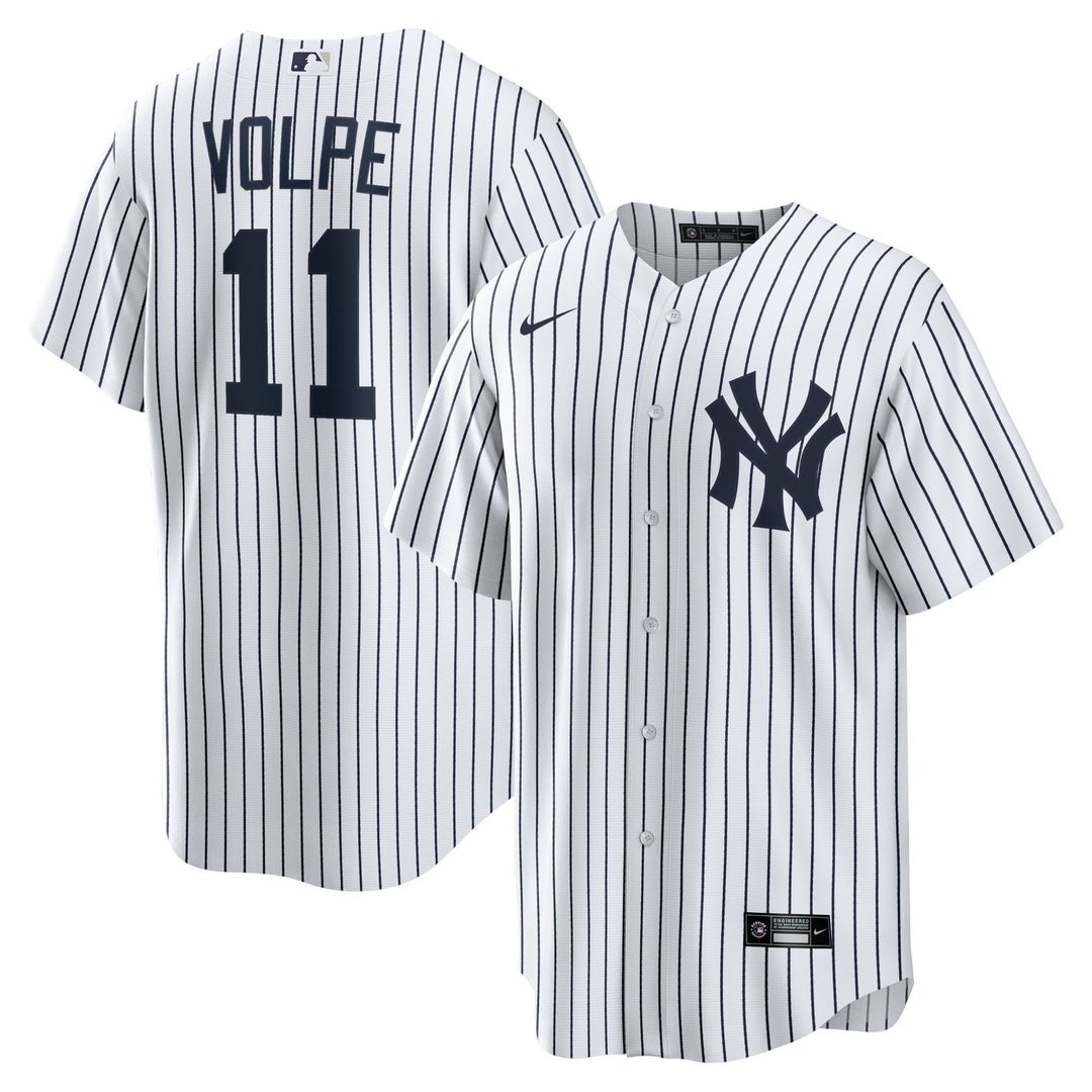 New York Yankees Nike White Replica MLB baseball jersey