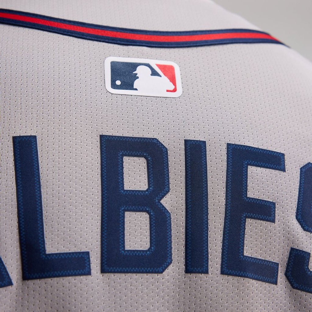 Atlanta Braves Nike Jersey Gray
