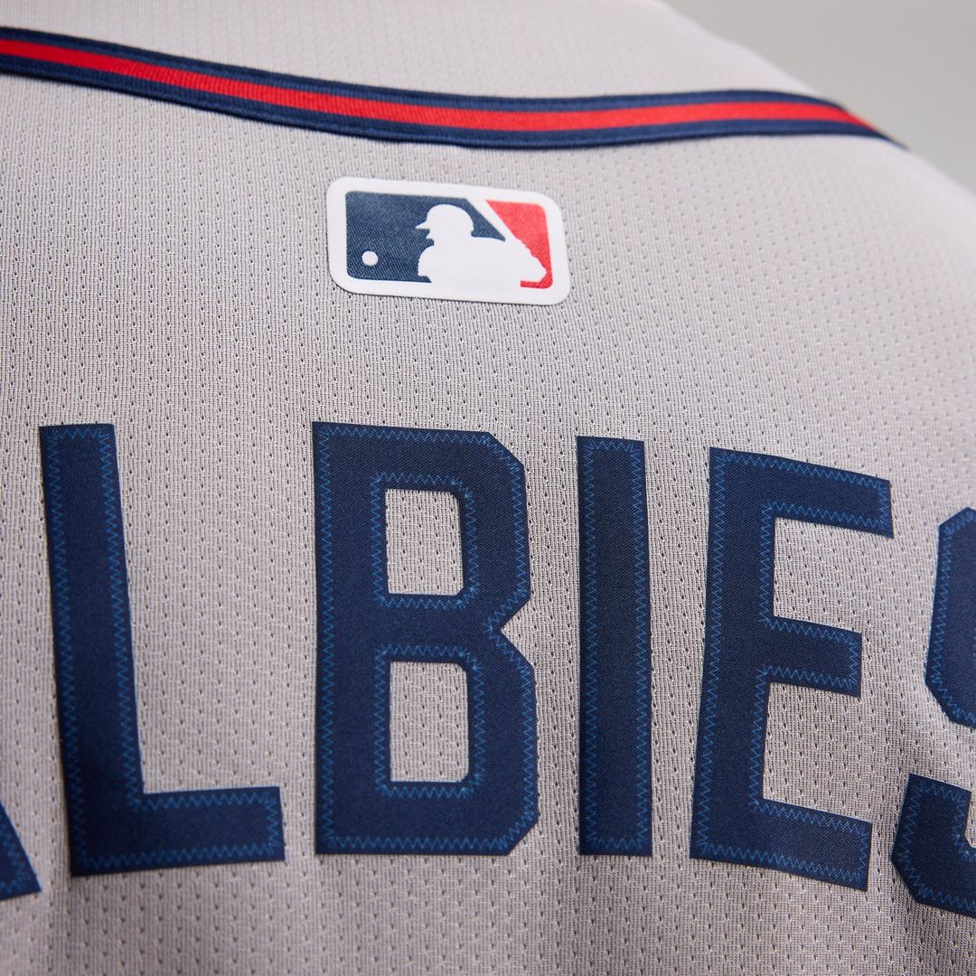 Atlanta Braves Nike Jersey Gray