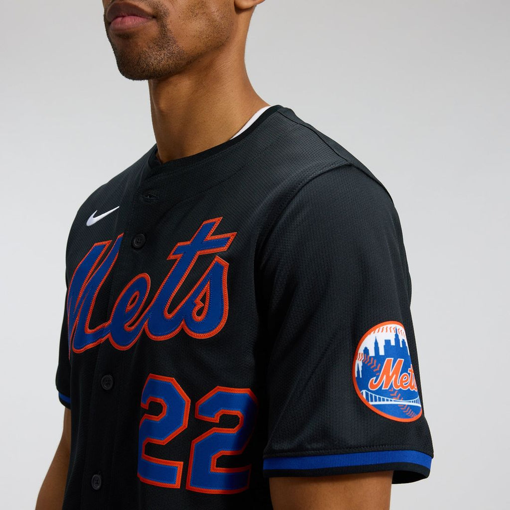 New York Mets Nike Authentic Jersey Black