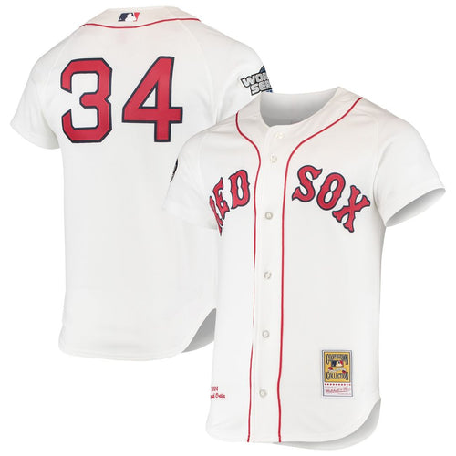 Boston Red Sox Mitchell & Ness White Authentic MLB baseball jersey