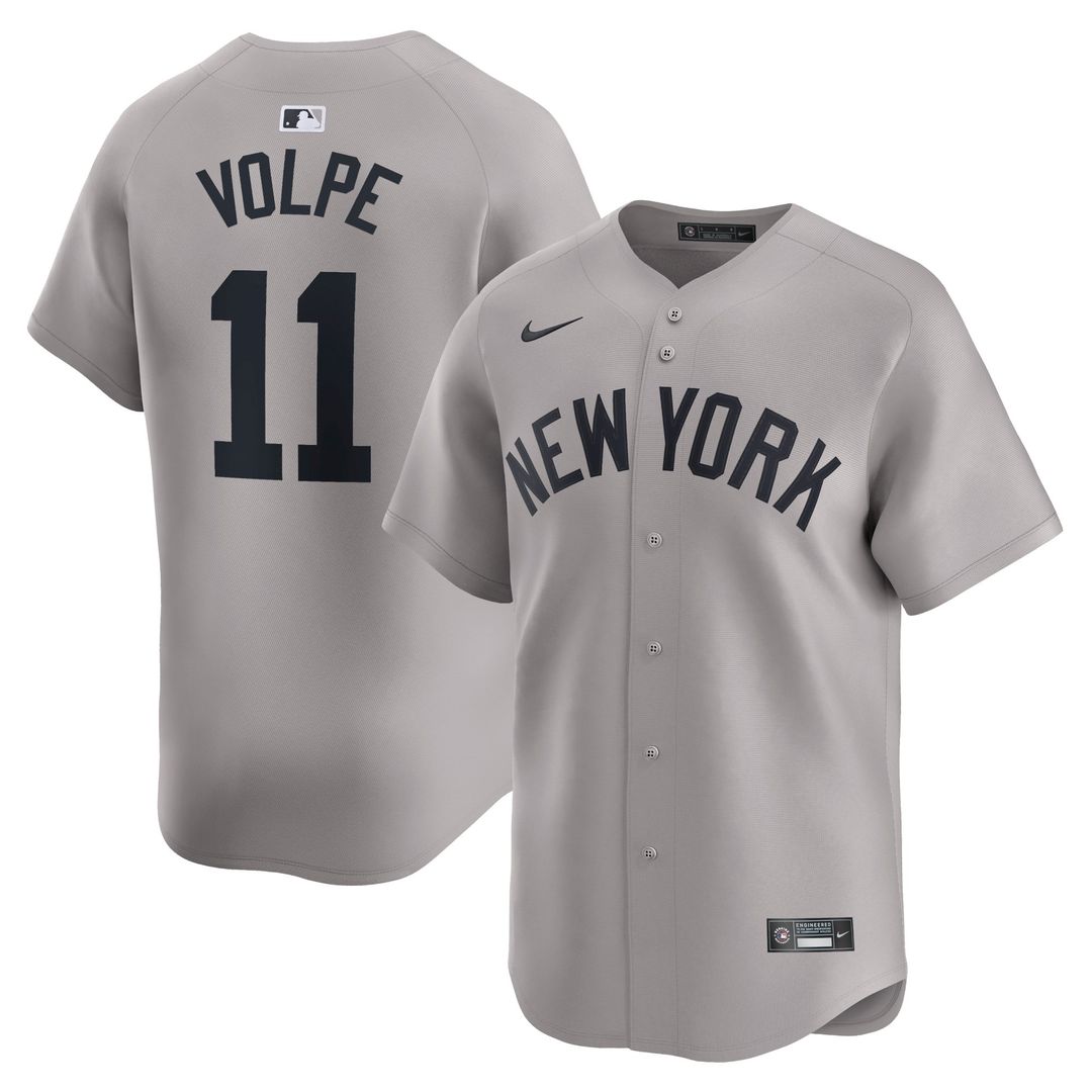 New York Yankees Nike Authentic Jersey Gray
