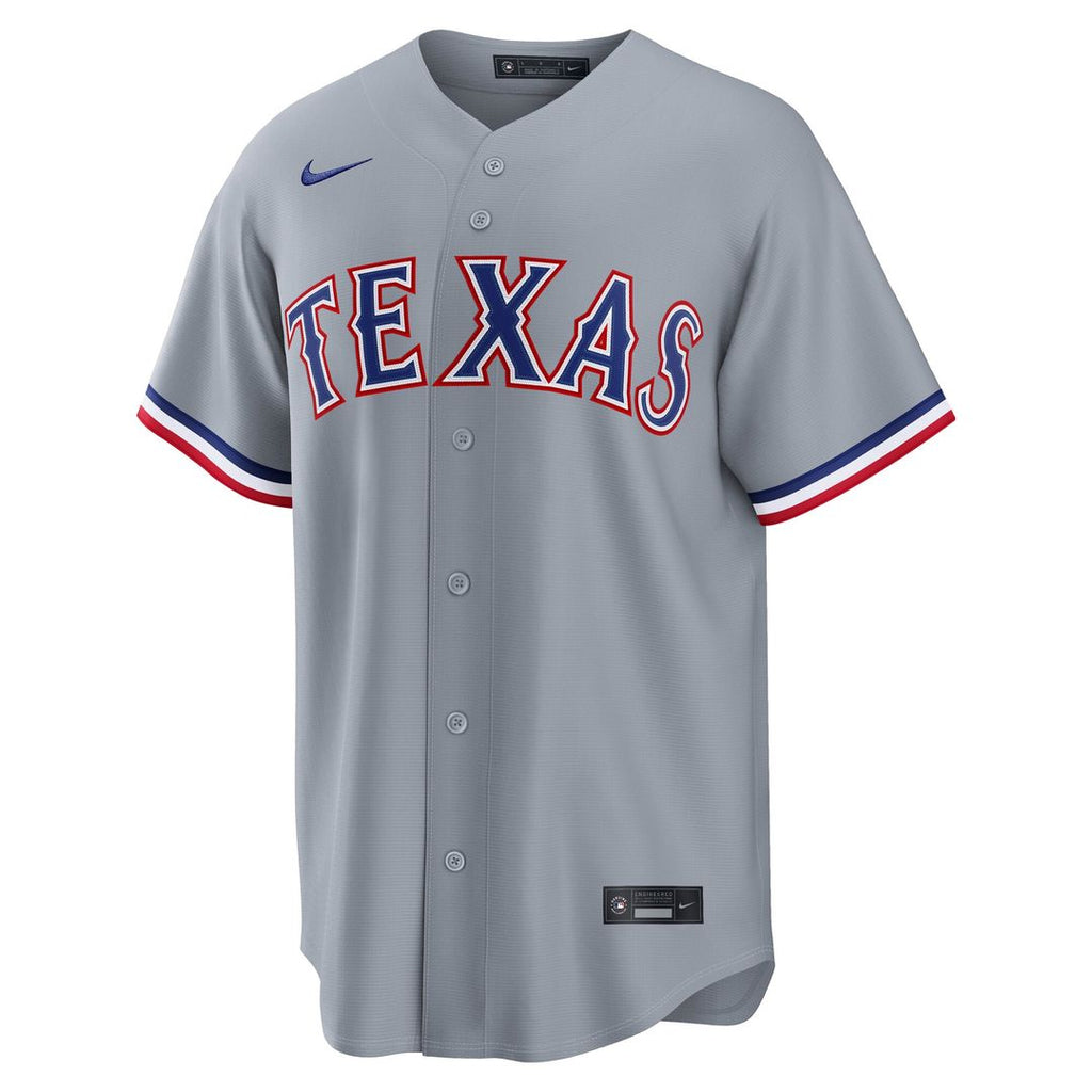 Texas Rangers Nike Replica Jersey Gray
