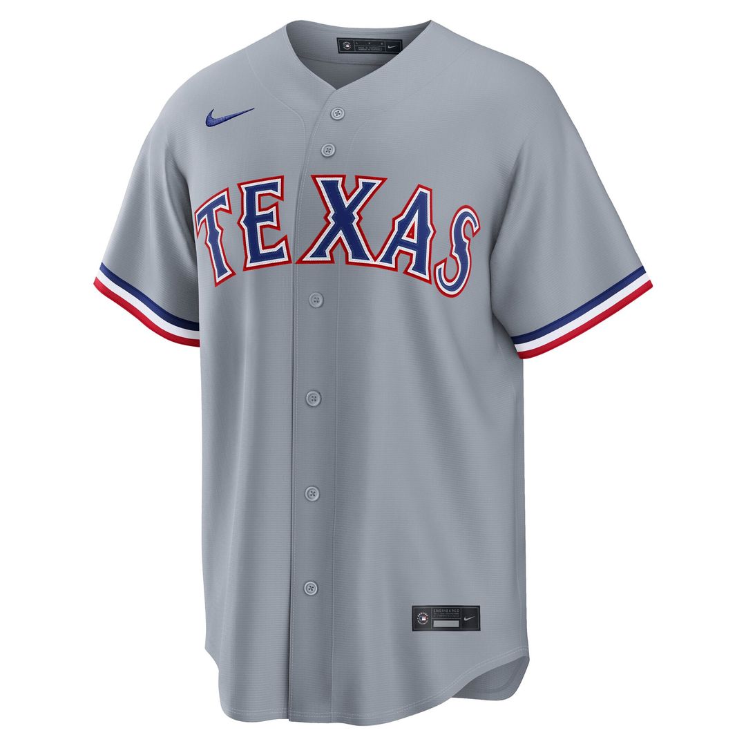 Texas Rangers Nike Replica Jersey Gray