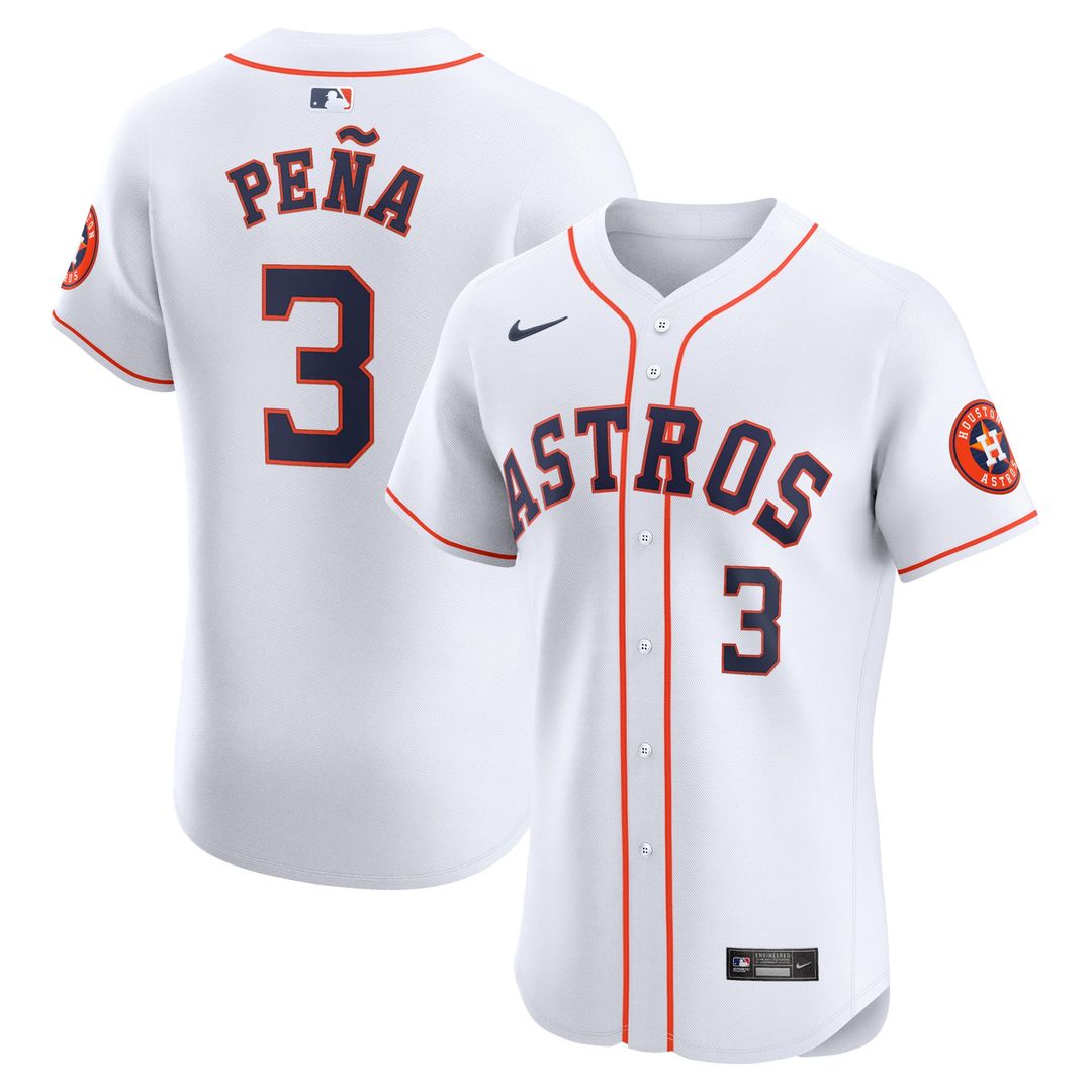 Houston Astros Nike White Authentic MLB baseball jersey